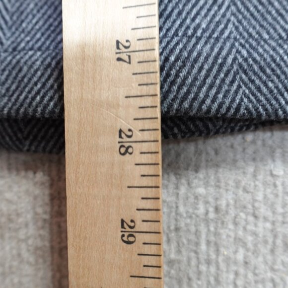 Miles Leon Mens Jacket Large Gray Herringbone Unlined Unstructured Made in Italy - Picture 7 of 11